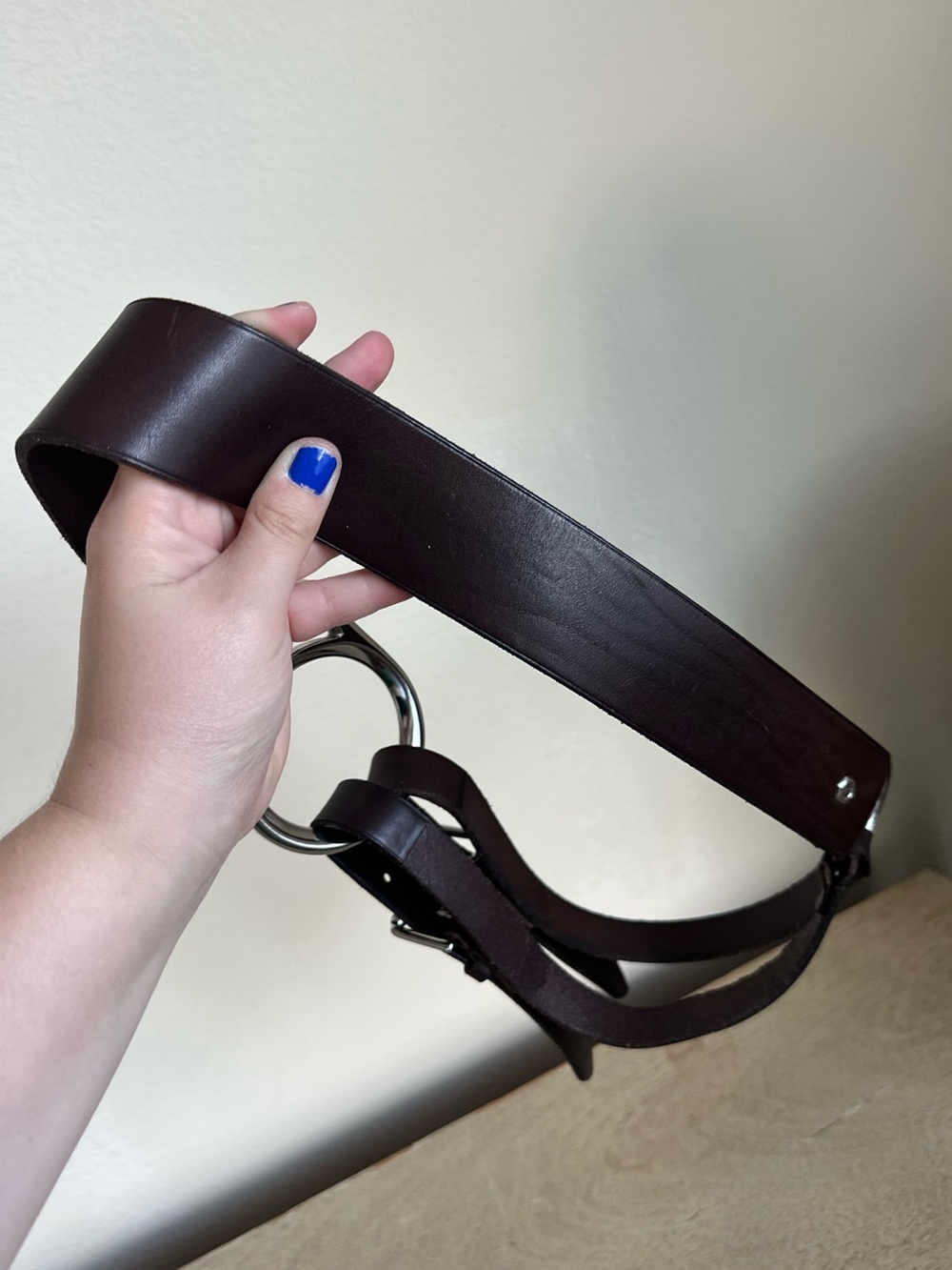 Ralph Lauren Brown Leather O Ring Buckle Strap Belt - Picture 9 of 15